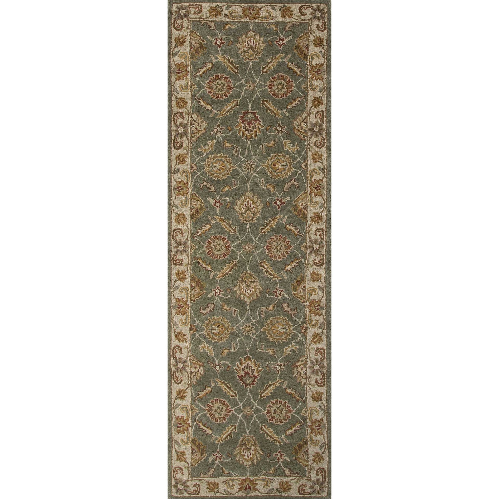 Mythos Callisto Sea Green/Light Gold Runner Rug