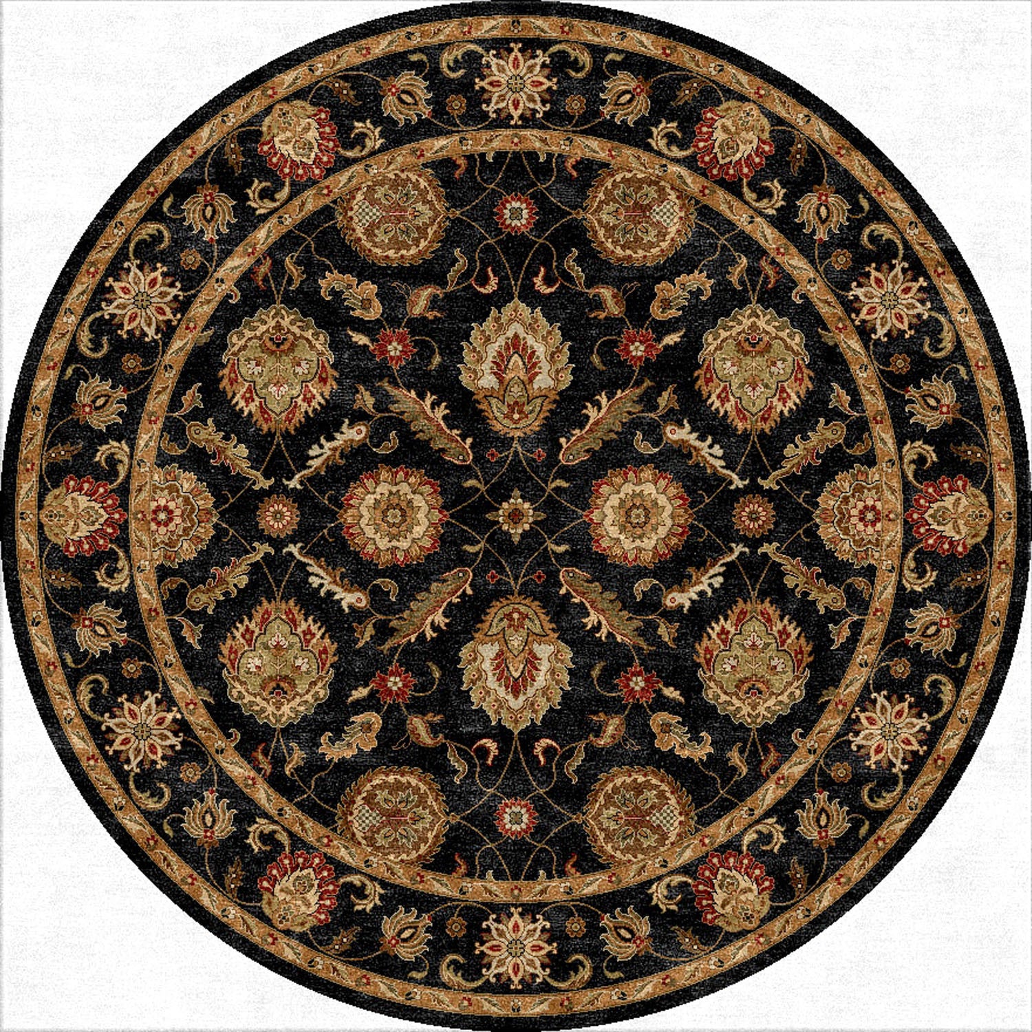 Mythos Callisto Ebony Round Rug