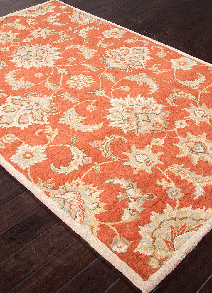 Mythos Abers Orange Rust/Lead Gray Area Rug