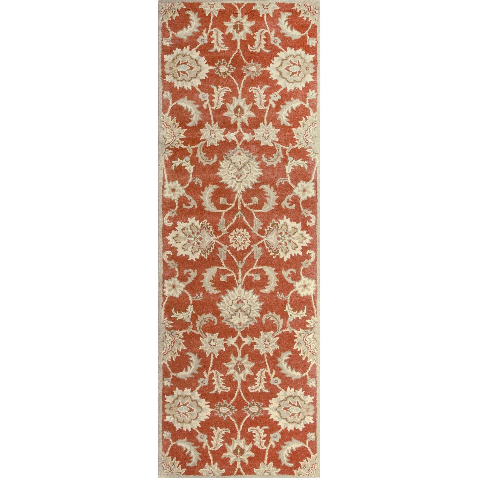 Mythos Abers Orange Rust/Lead Gray Runner Rug