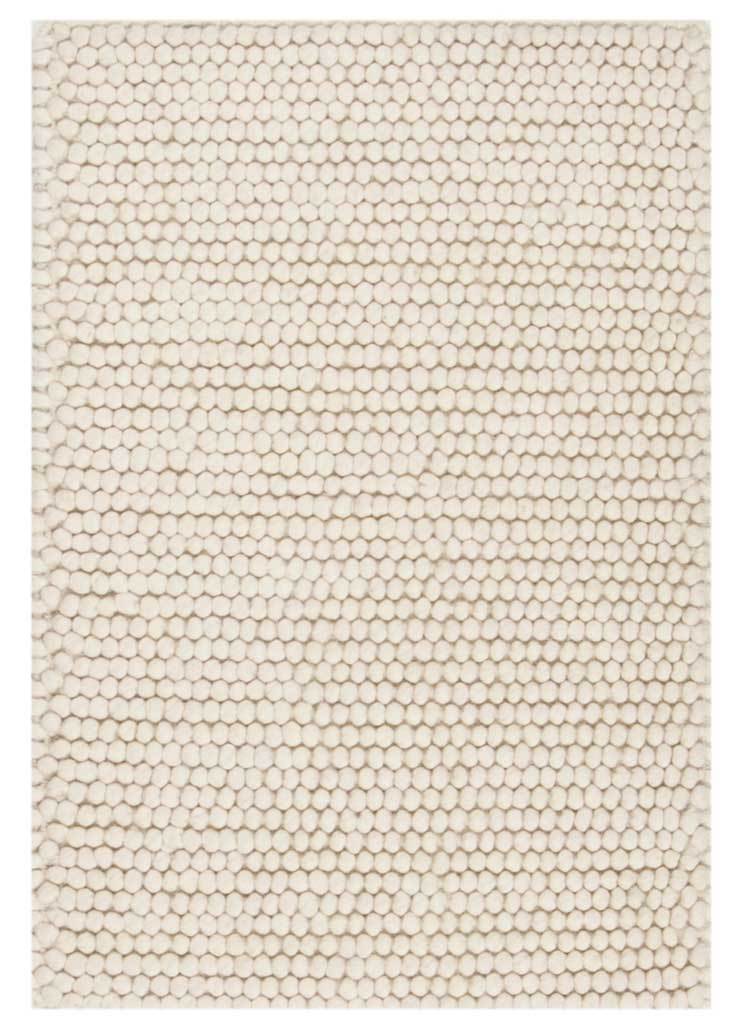 Natura Solid Ivory Area Rug - Froy.com