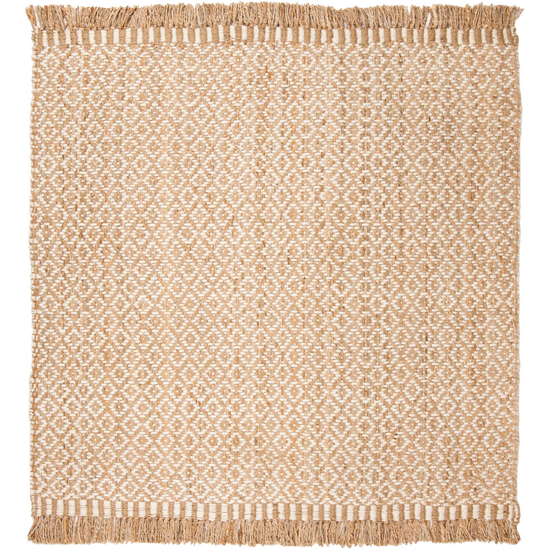 Natural Fiber Tassel Natural/Ivory Area Rug - Froy.com