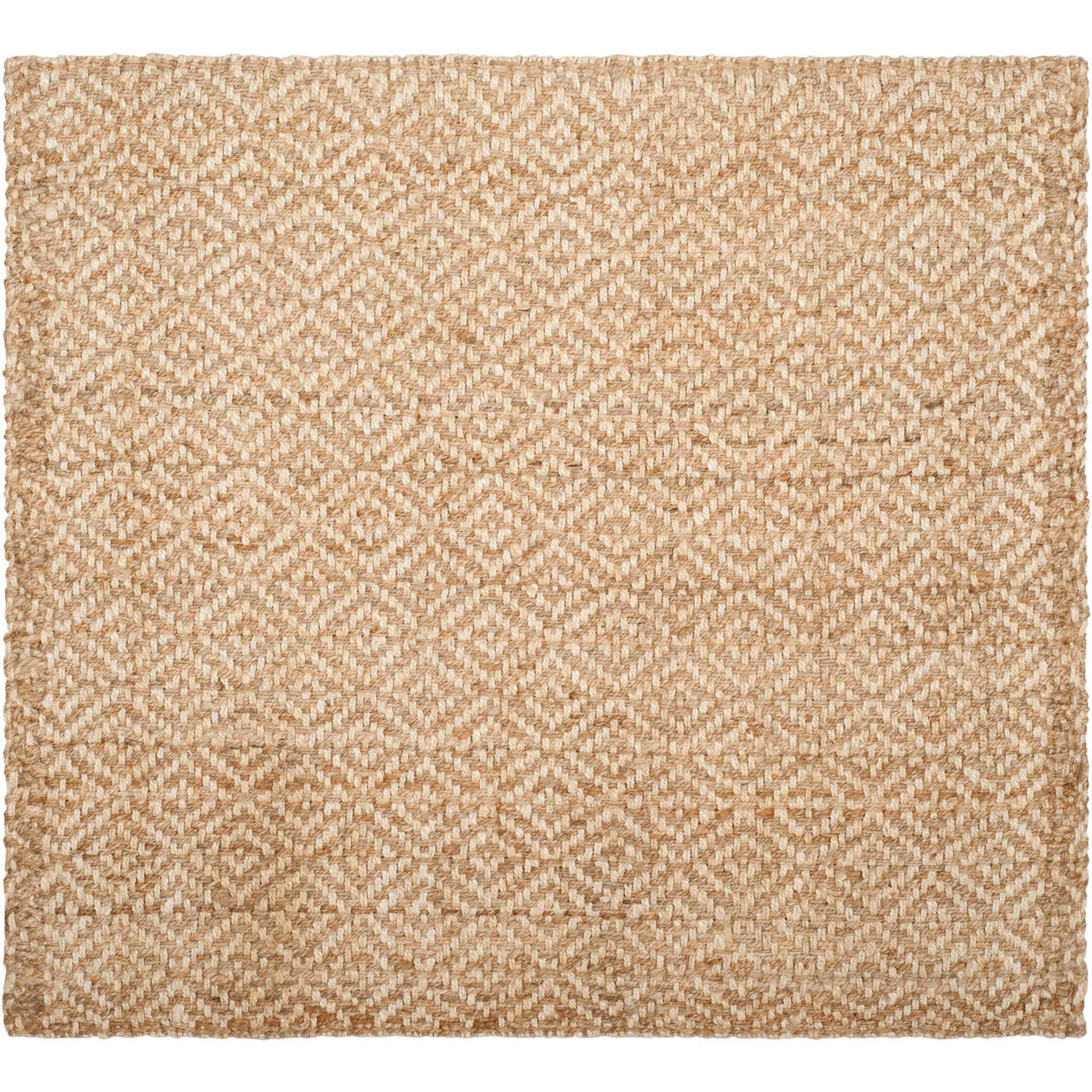 Natural Fiber Diamond Ivory/Natural Area Rug - Froy.com