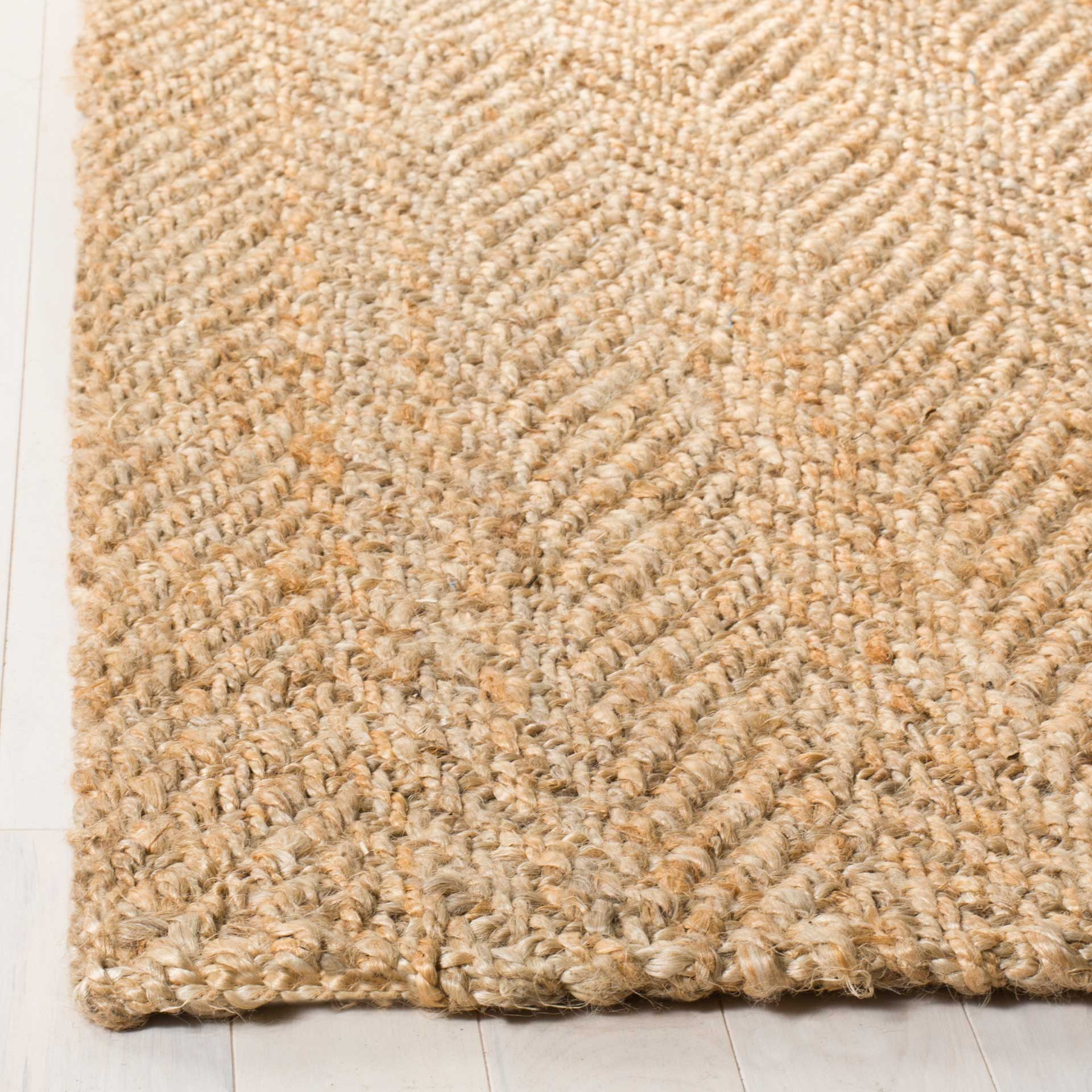 Natural Fiber Chevron Natural Area Rug - Froy.com