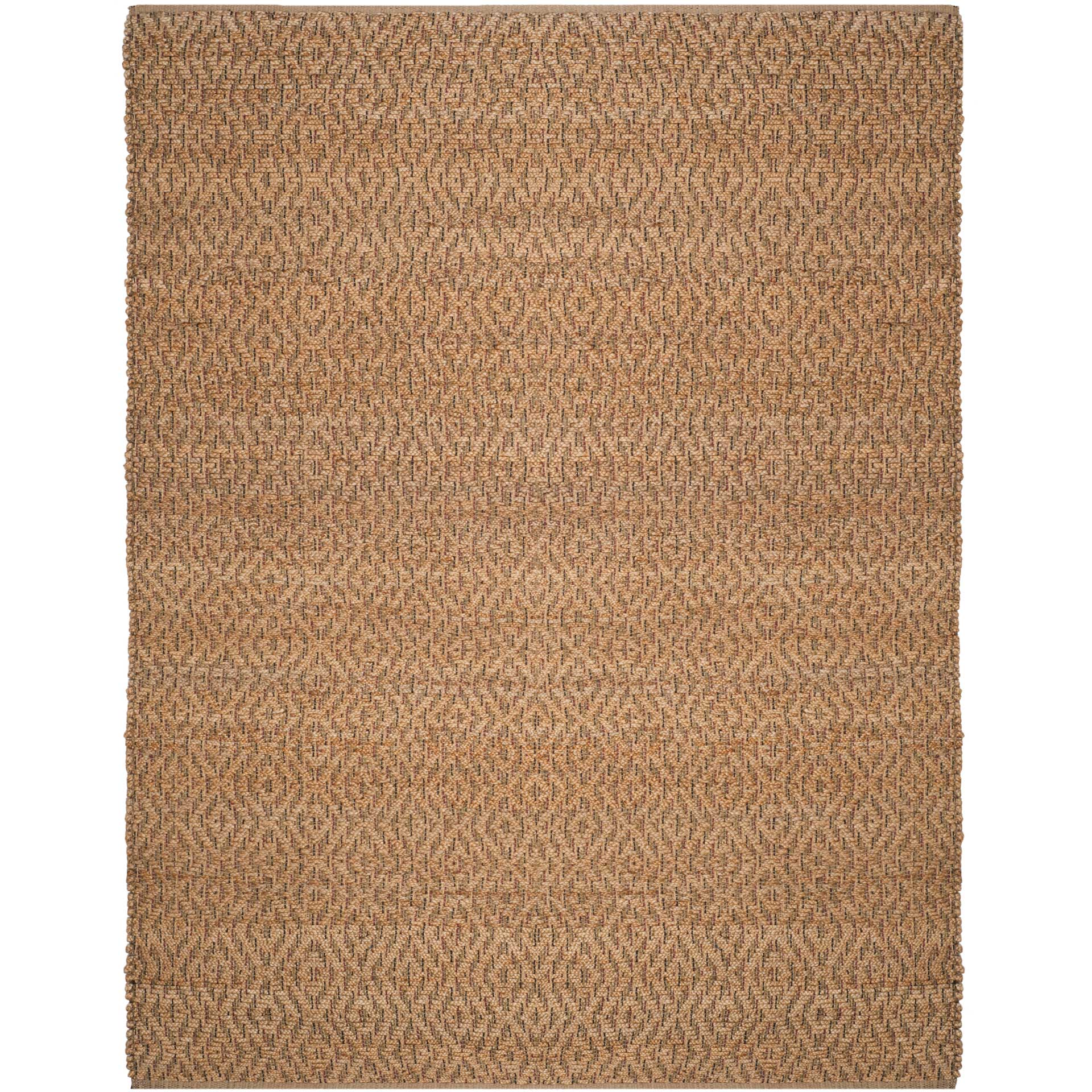 Natural Fiber Natural/Red Area Rug - Froy.com