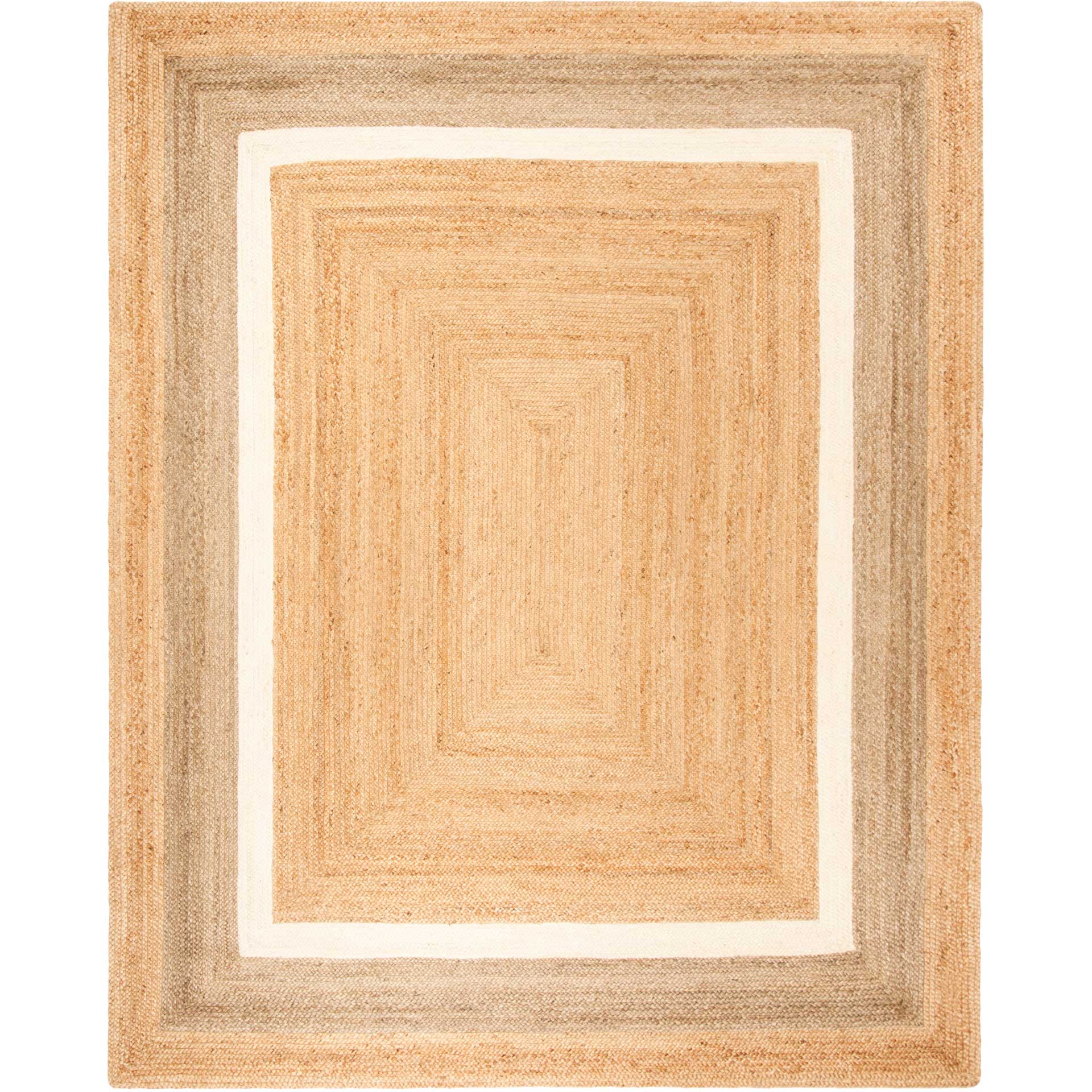 Natural Fiber Natural/Gray/Ivory Area Rug - Froy.com