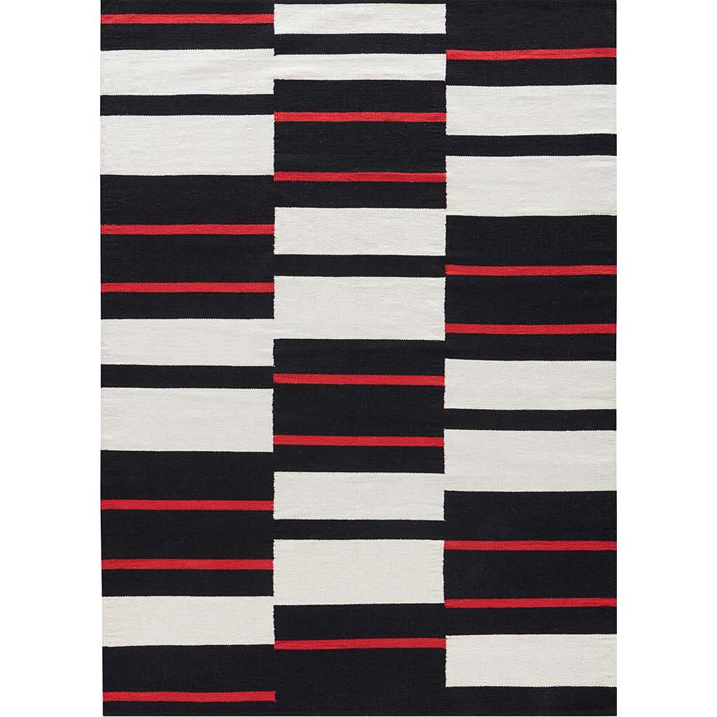 National Geographic African Geometric Black/White Area Rug