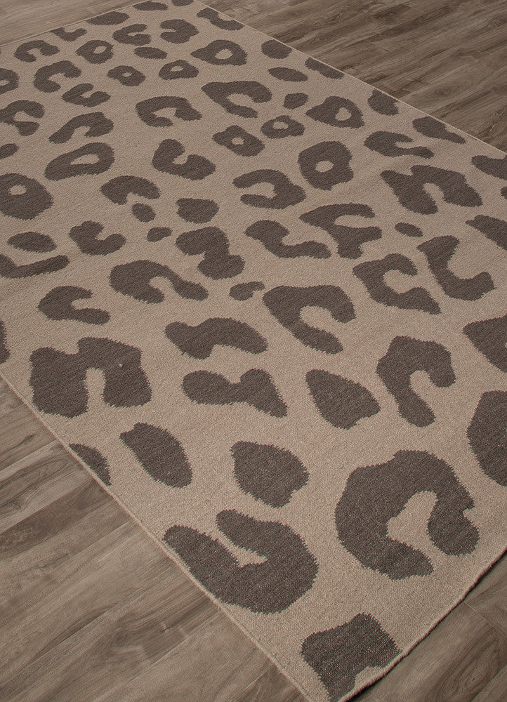 National Geographic Jaguar Cobblestone/Bungee Cord Area Rug