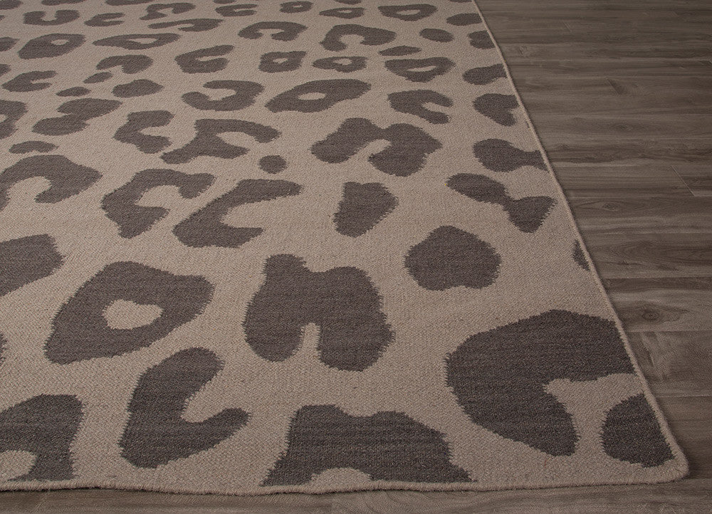 National Geographic Jaguar Cobblestone/Bungee Cord Area Rug