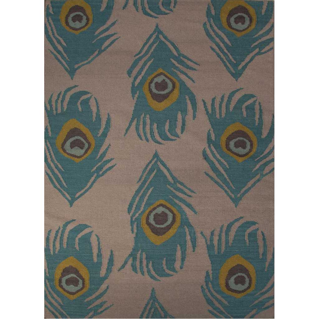 National Geographic Quill Feather Gray/Oil Blue Area Rug
