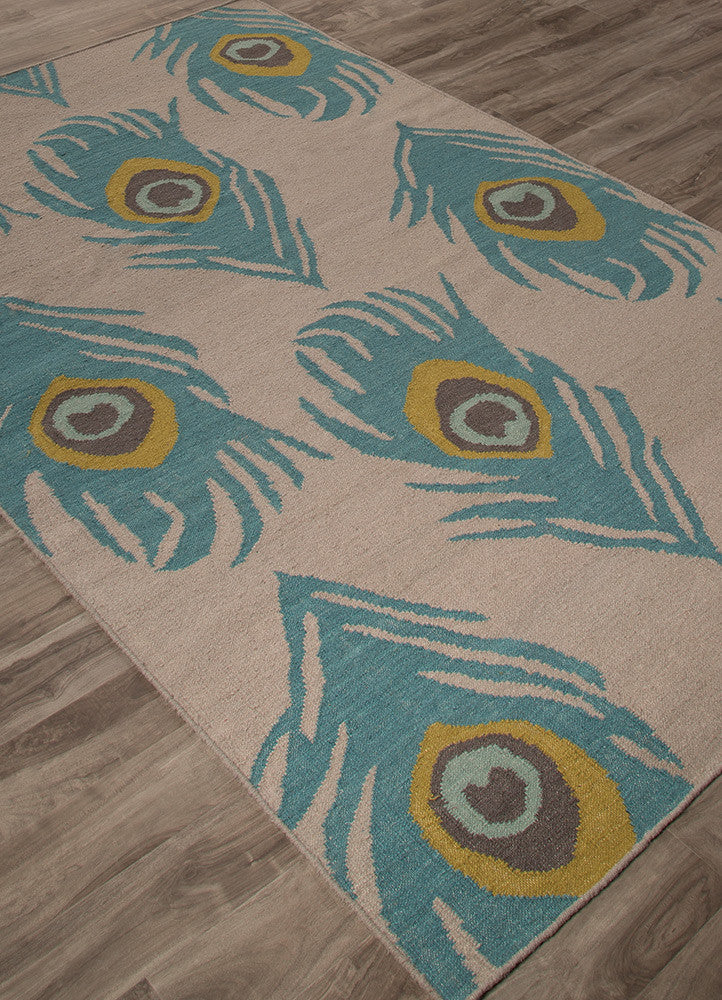 National Geographic Quill Feather Gray/Oil Blue Area Rug