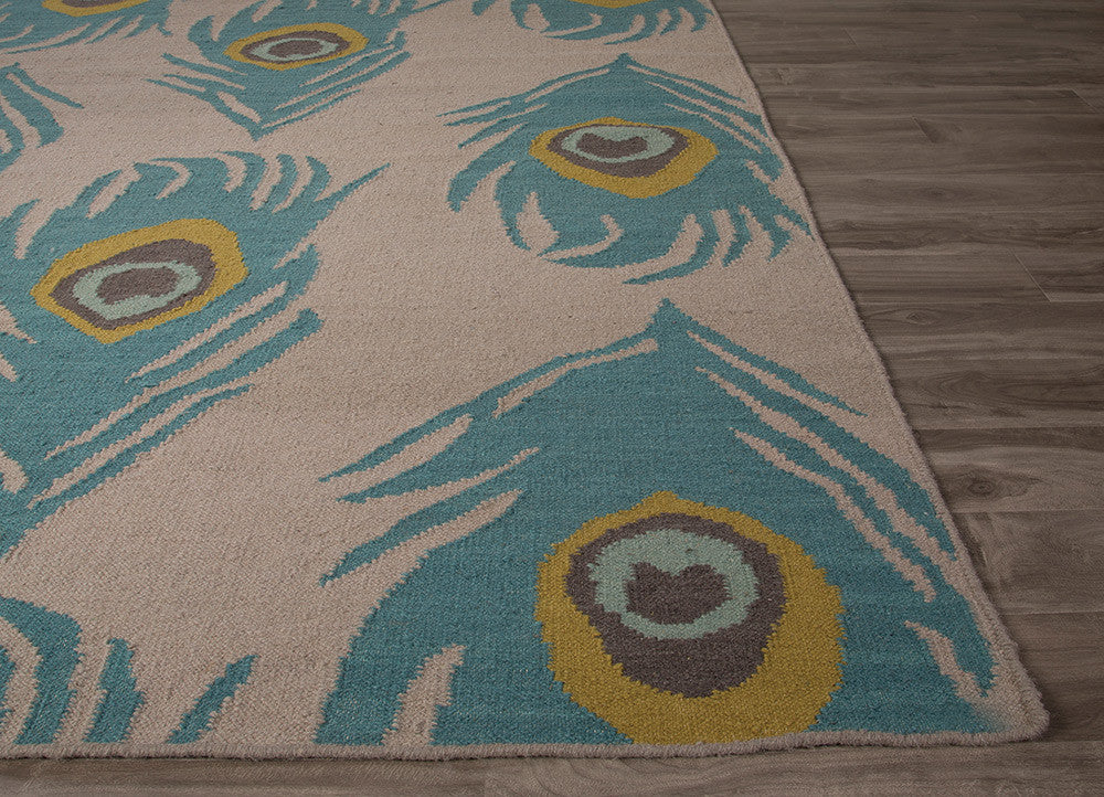 National Geographic Quill Feather Gray/Oil Blue Area Rug