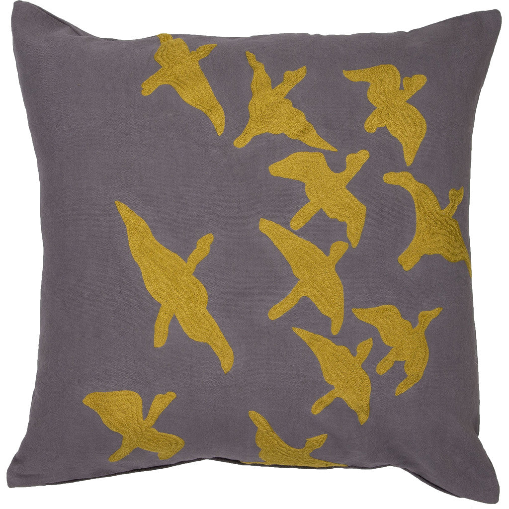 National Geographic Ng-01 Frost Gray/Misted Yellow Pillow