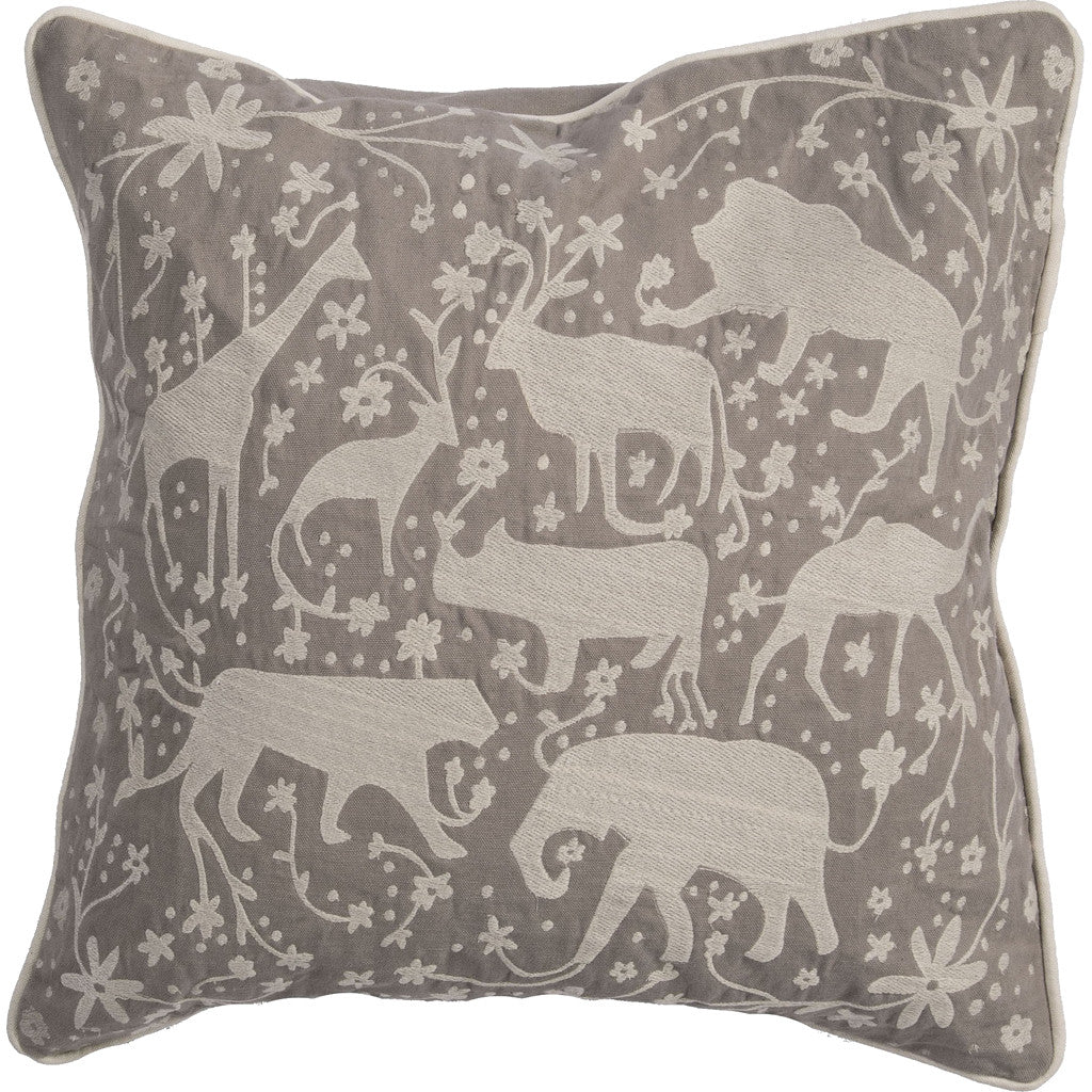 National Geographic Ng-13 Simply Taupe/Light Gray Pillow