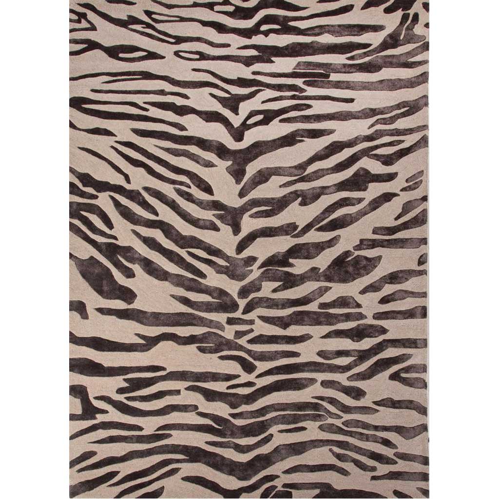 National Geographic Tigress Oyster Gray/Plum Kitten Area Rug