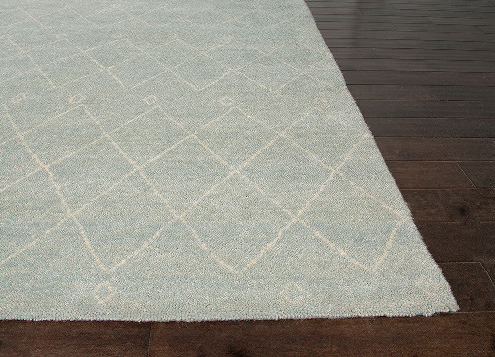 Nostalgia Casablanca Sterling Blue/Snow White Area Rug