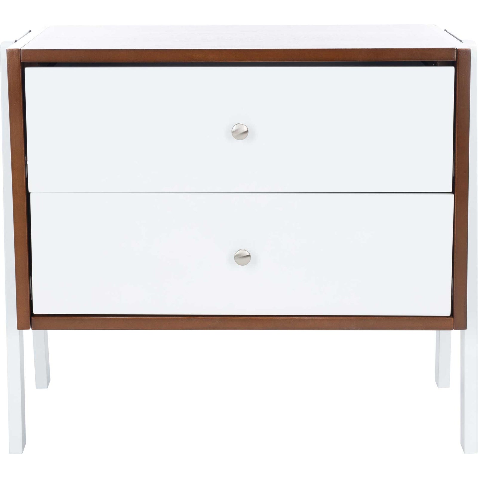 Winnie Night Stand Walnut/White