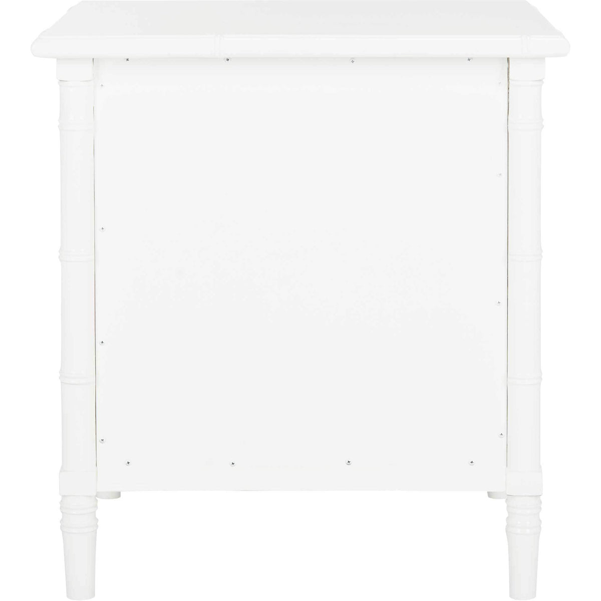 Mitchell 3 Drawer Bamboo Nightstand White