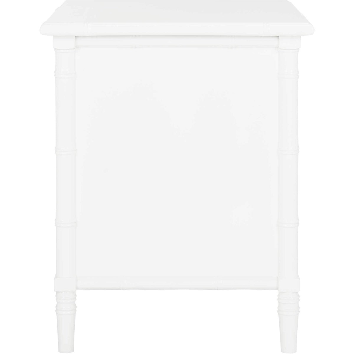 Mitchell 3 Drawer Bamboo Nightstand White