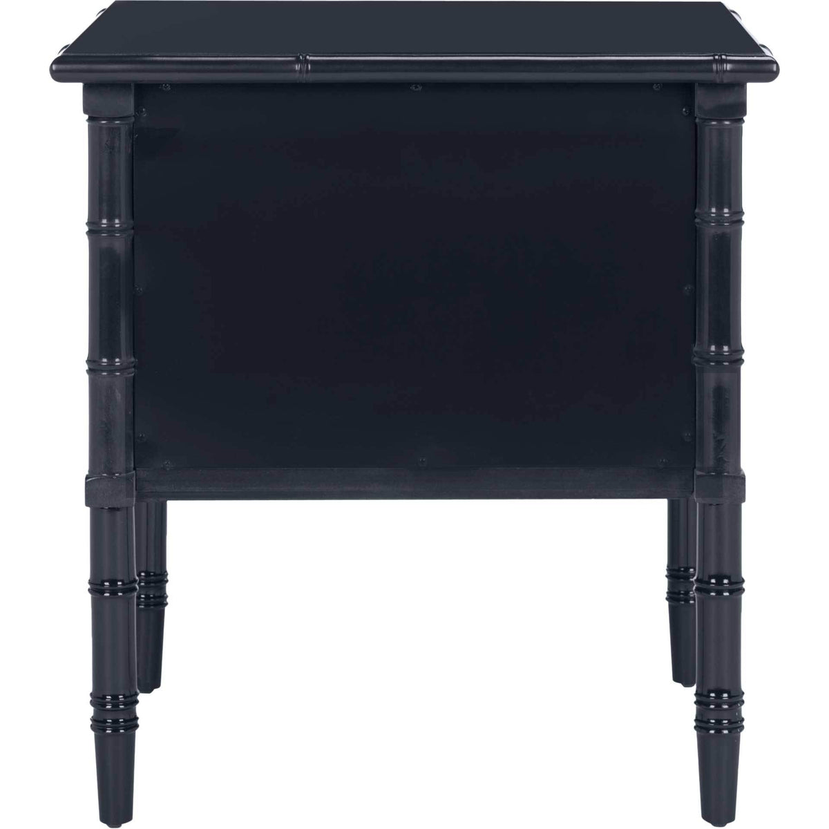 Mitchell 2 Drawer Bamboo Nightstand Navy
