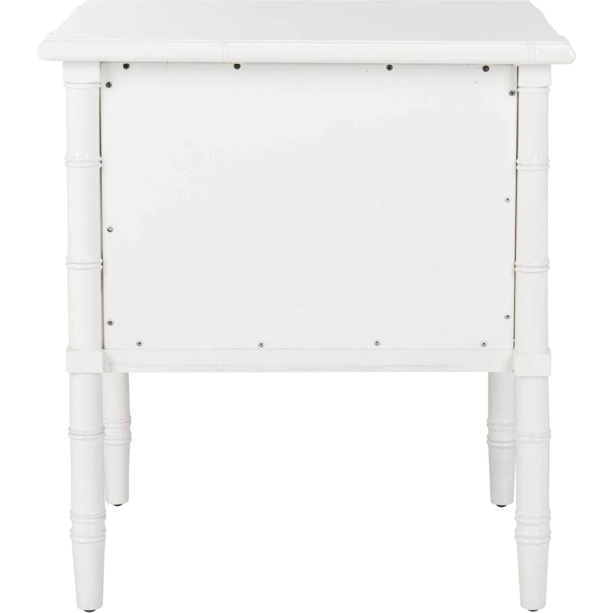 Mitchell 2 Drawer Bamboo Nightstand White