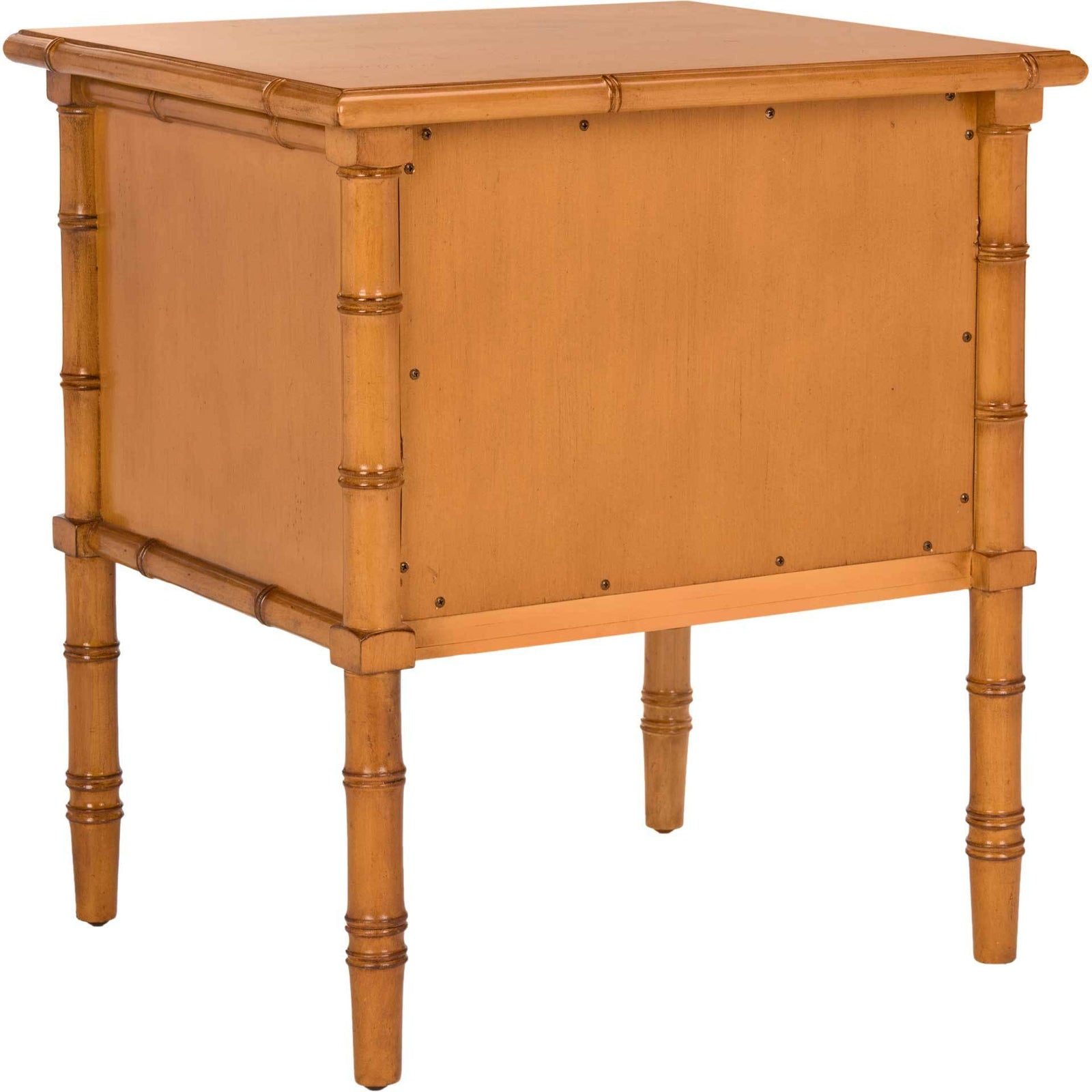 Mitchell Coastal 2 Drawer Bamboo Nightstand Brown