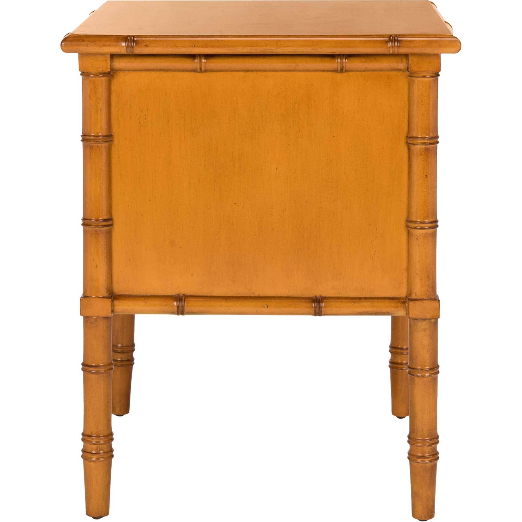 Mitchell Coastal 2 Drawer Bamboo Nightstand Brown