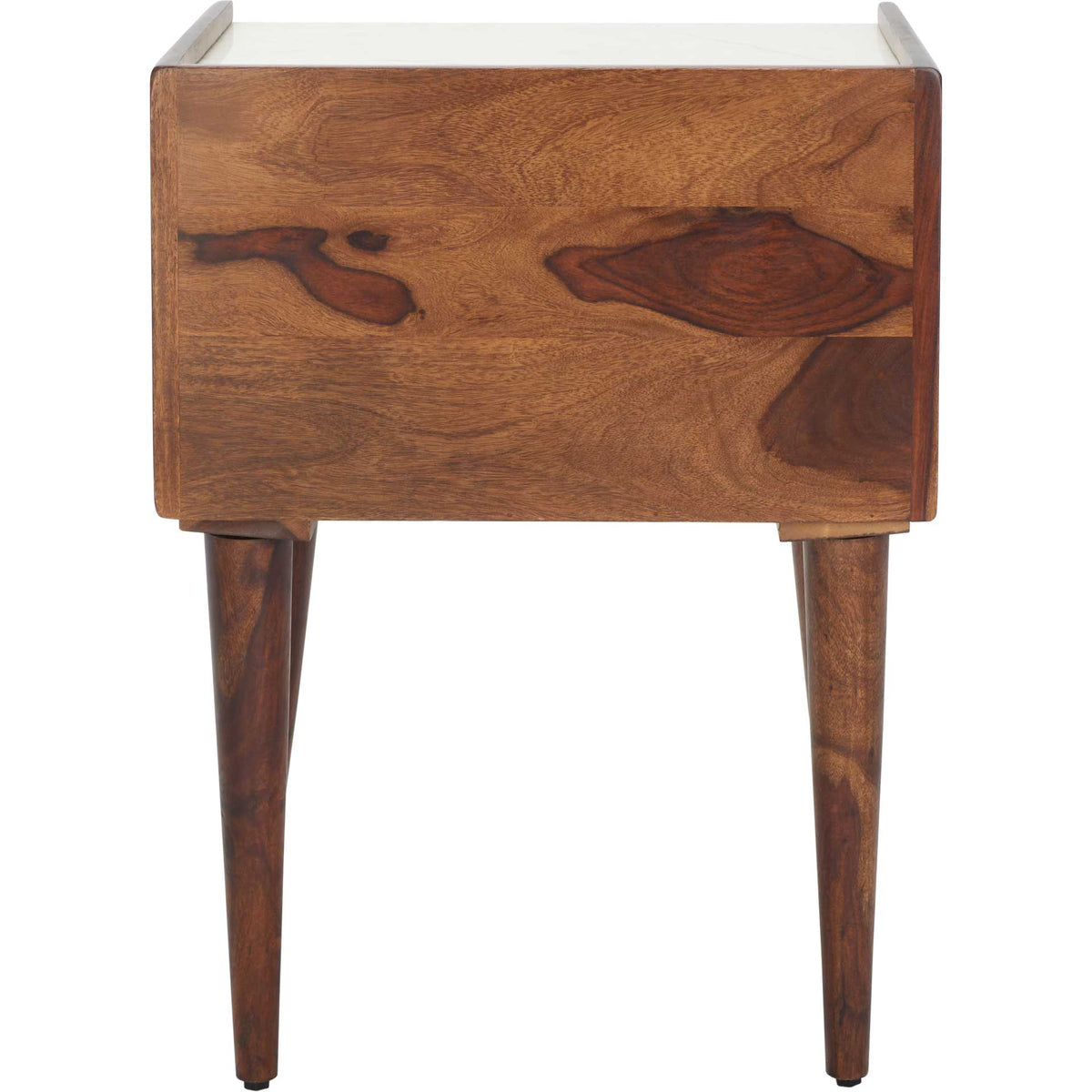 Marcelo 1 Drawer Nightstand Walnut/White