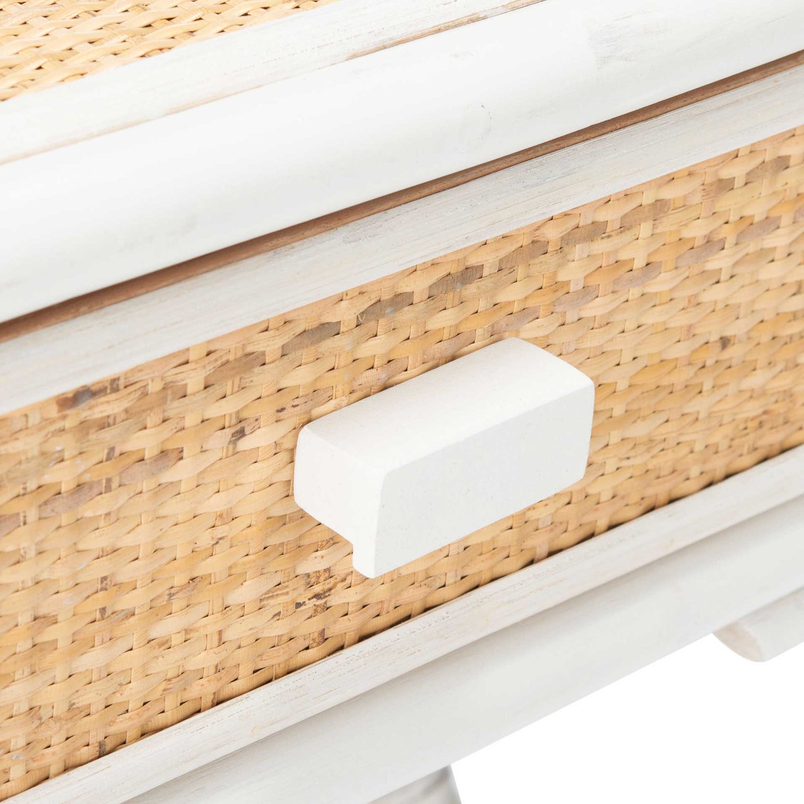 Bain 1 Drawer 1 Shelf Nightstand White/Natural