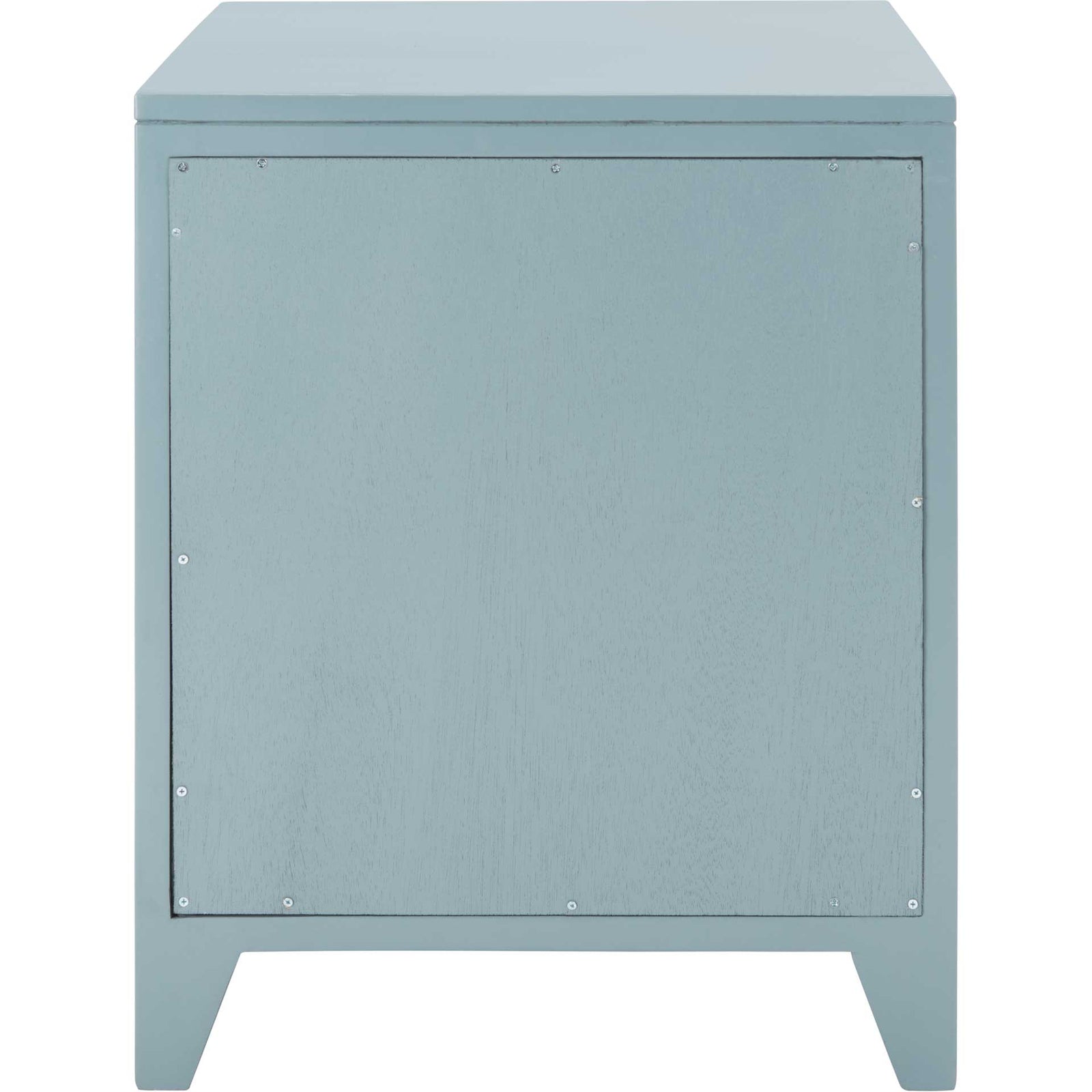 Delia 1 Drawer 1 Door Nightstand Blue Gray/Natural