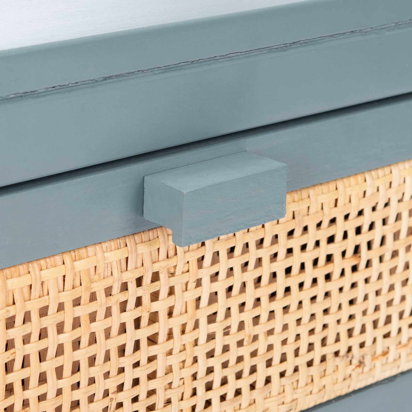 Delia 1 Drawer 1 Door Nightstand Blue Gray/Natural