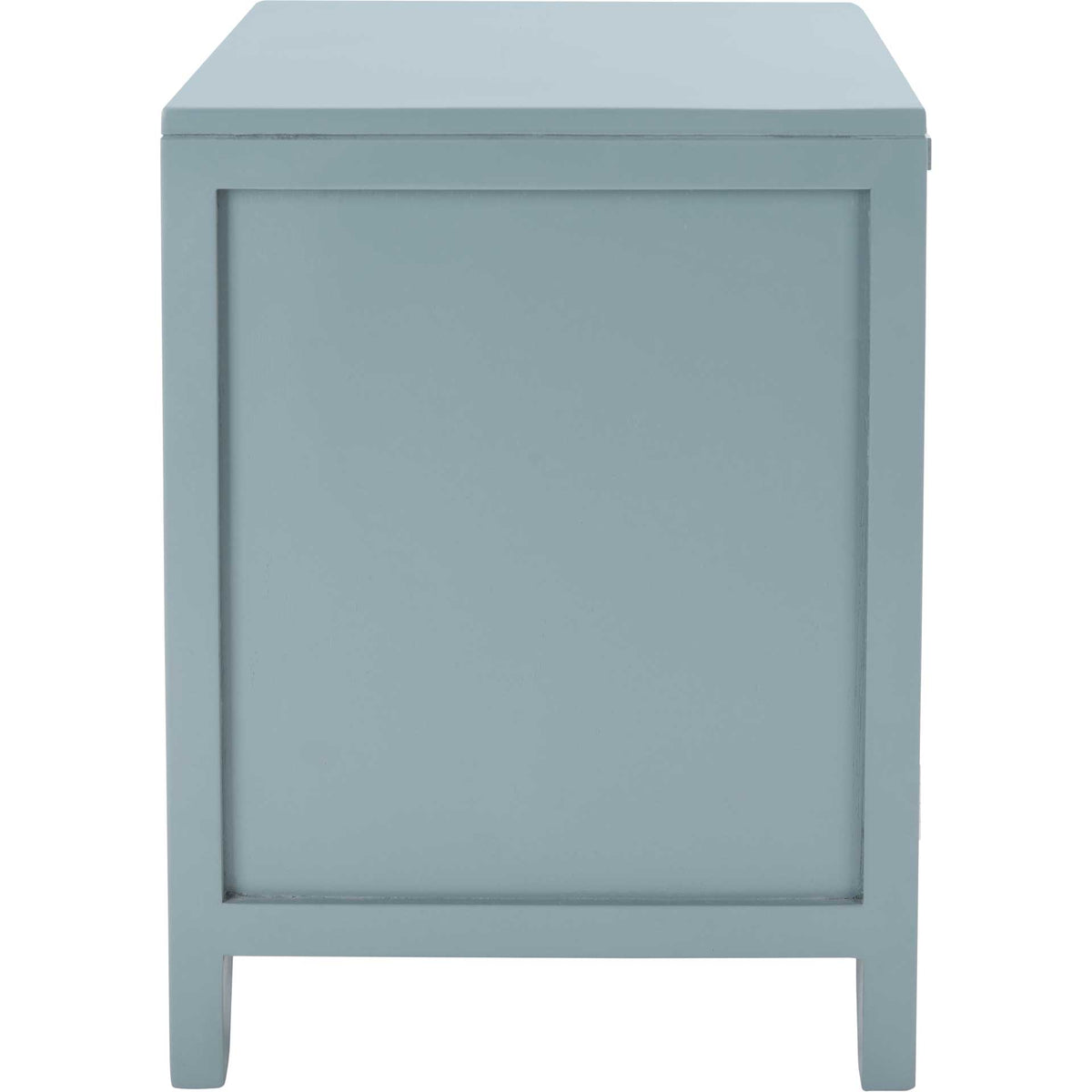 Delia 1 Drawer 1 Door Nightstand Blue Gray/Natural