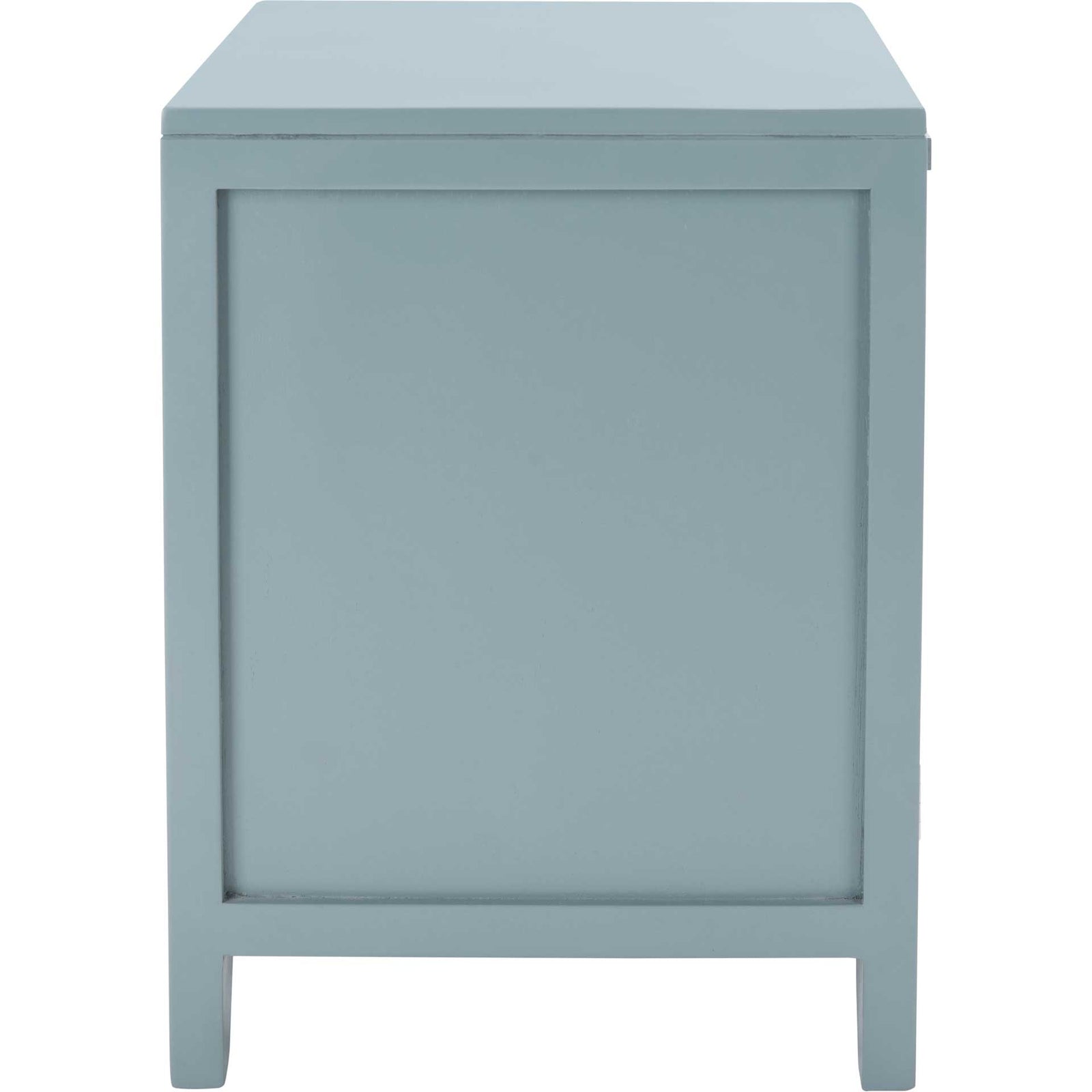 Delia 1 Drawer 1 Door Nightstand Blue Gray/Natural