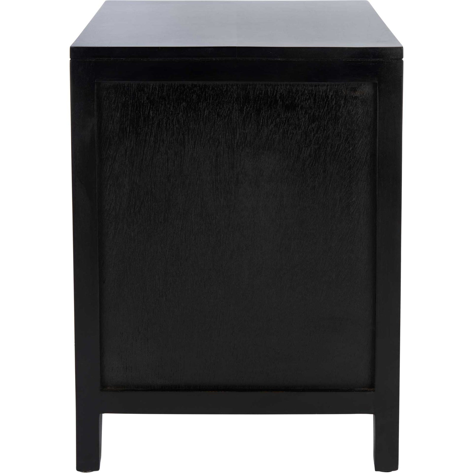 Delia 1 Drawer 1 Door Nightstand Black/Natural