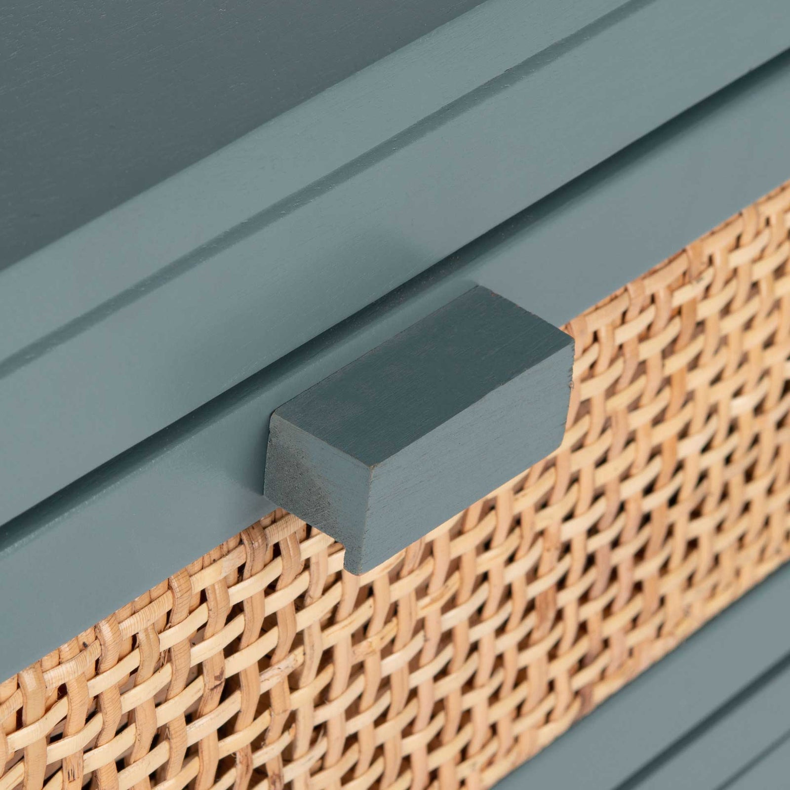 Daphne 1 Drawer 1 Door Nightstand Blue Gray/Natural