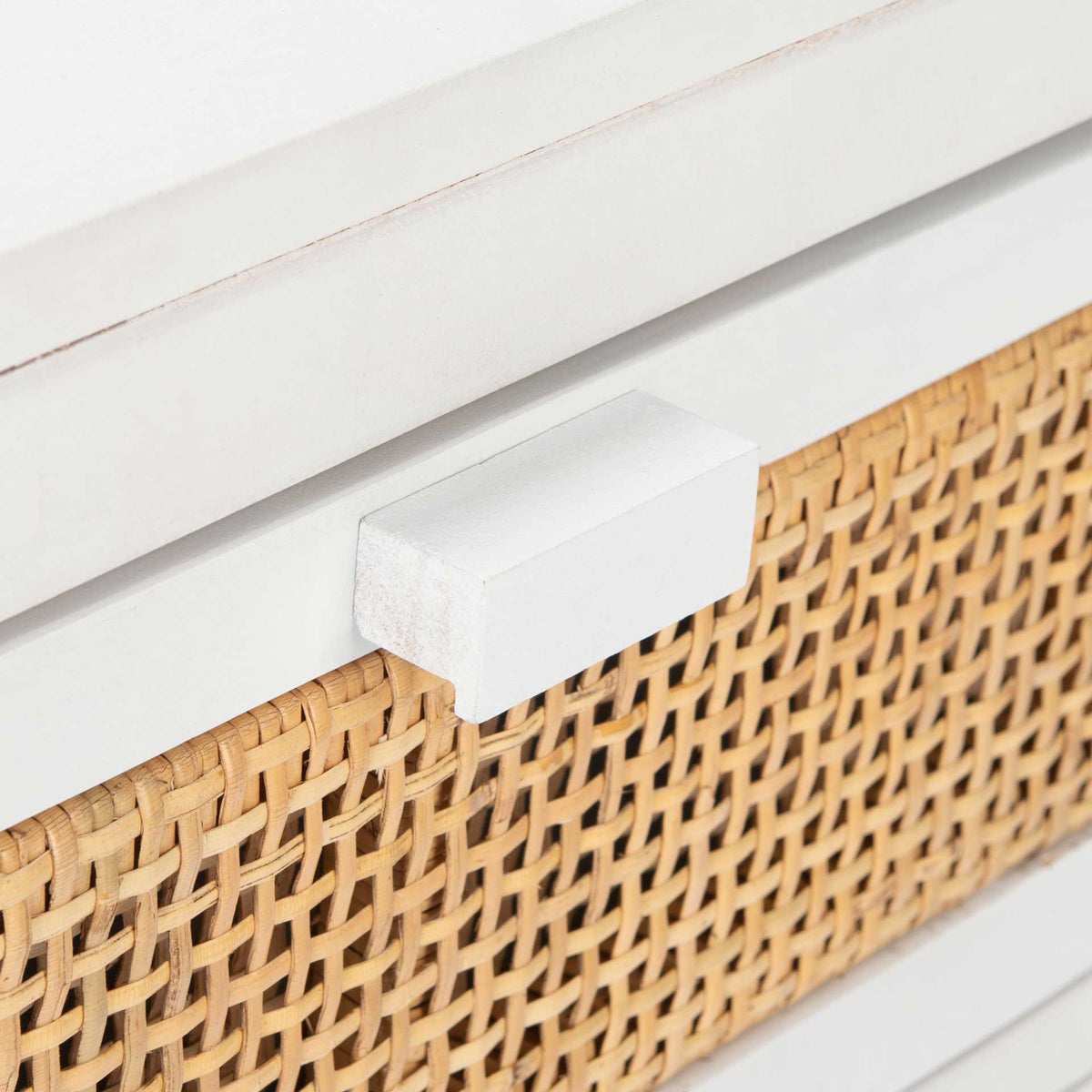 Daphne 1 Drawer 1 Door Nightstand White/Natural