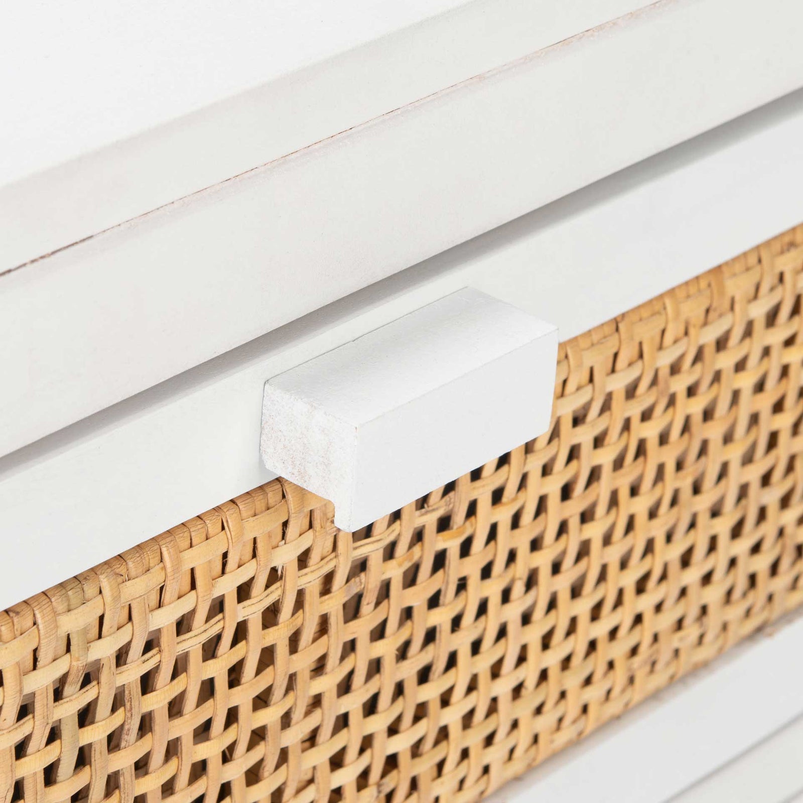 Daphne 1 Drawer 1 Door Nightstand White/Natural