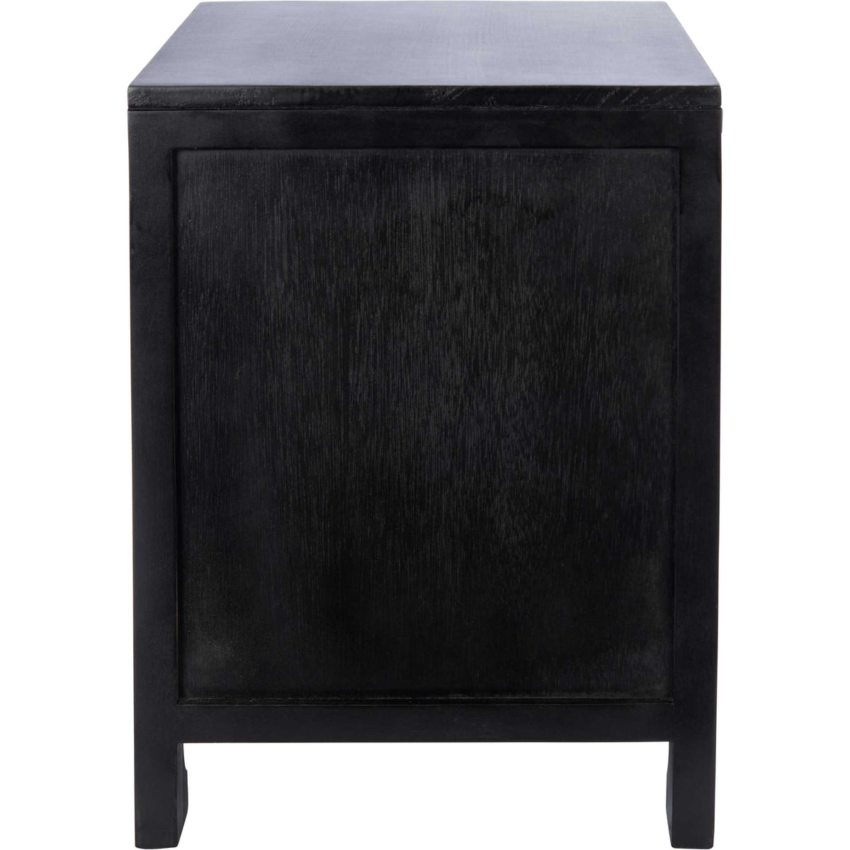 Daphne 1 Drawer 1 Door Nightstand Black/Natural