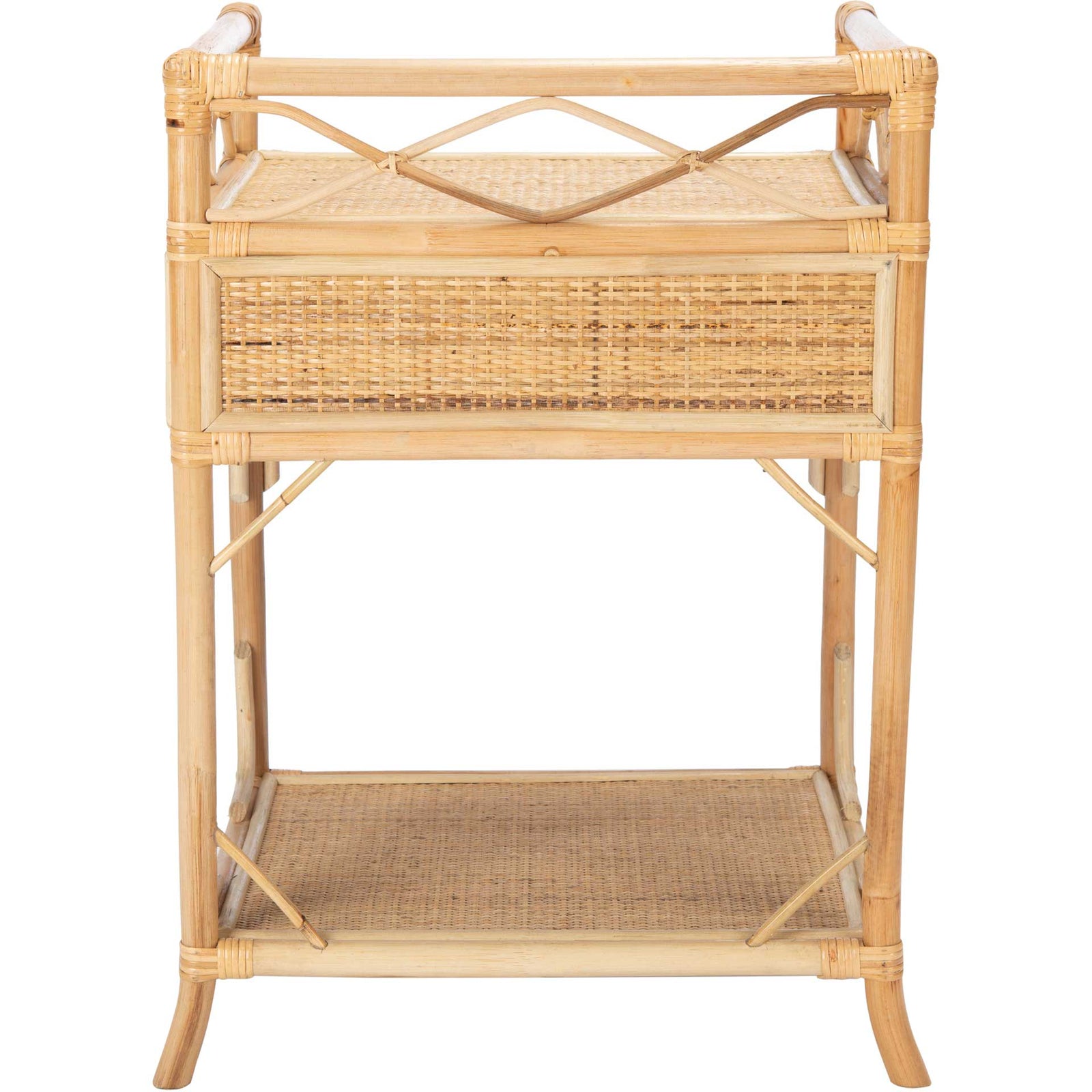 Rulan 1 Drawer 1 Shelf Nightstand Natural