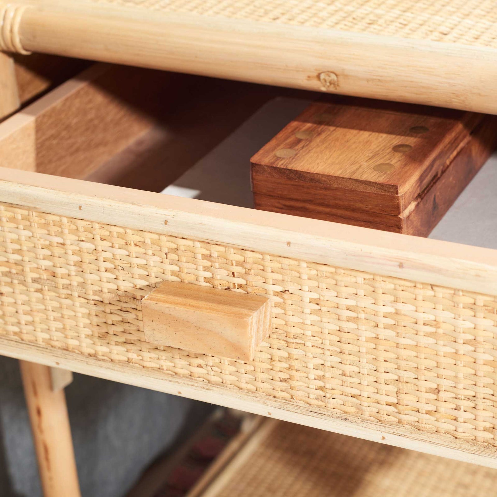 Rulan 1 Drawer 1 Shelf Nightstand Natural