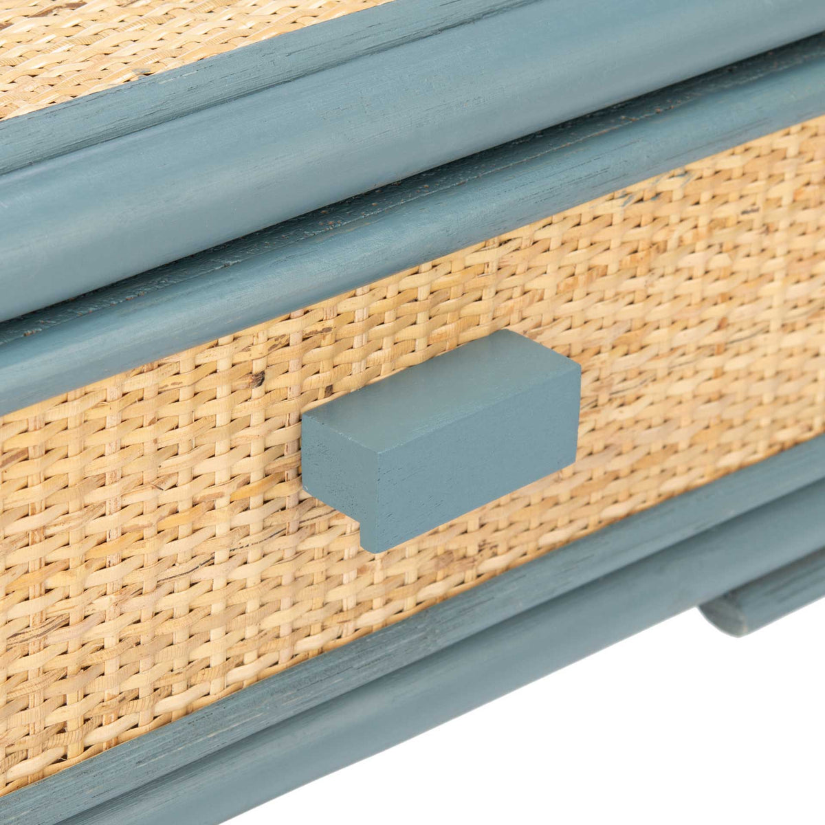 Ronin 1 Drawer 1 Shelf Nightstand Blue Gray/Natural