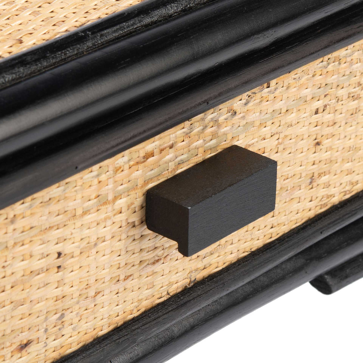 Ronin 1 Drawer 1 Shelf Nightstand Black/Natural