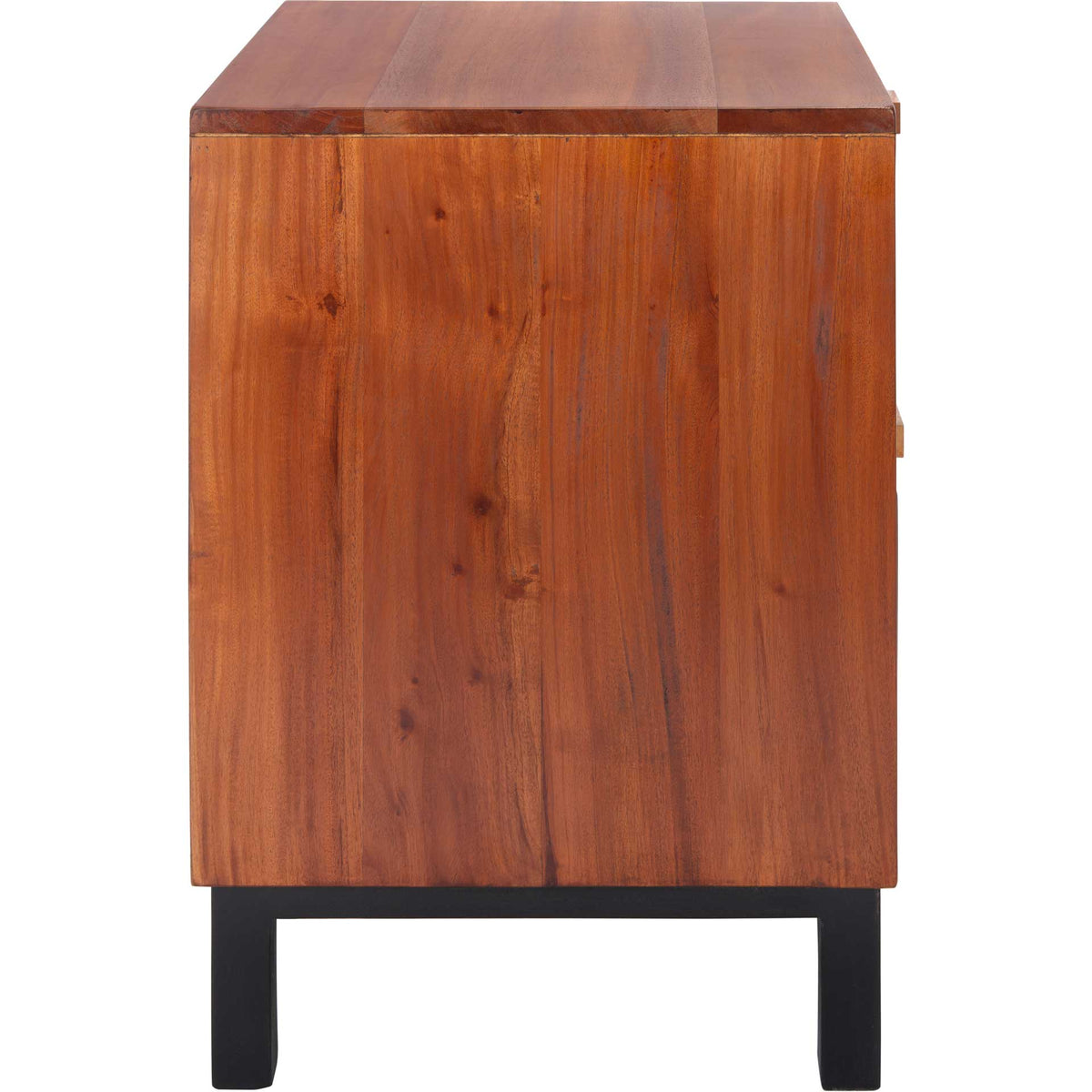 Erin 2 Drawer Nightstand Natural/Black