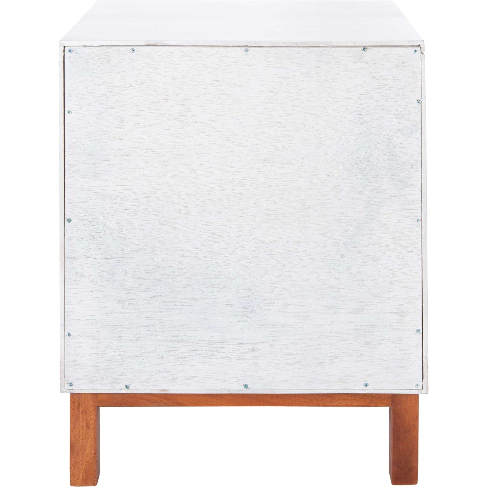 Erin 2 Drawer Nightstand White/Natural