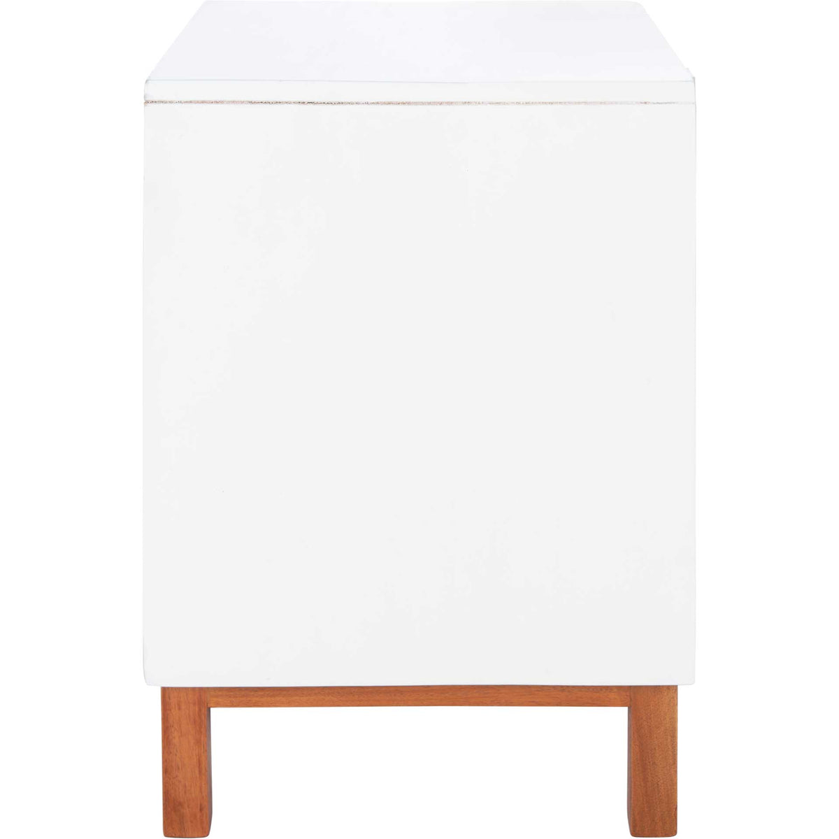 Erin 2 Drawer Nightstand White/Natural