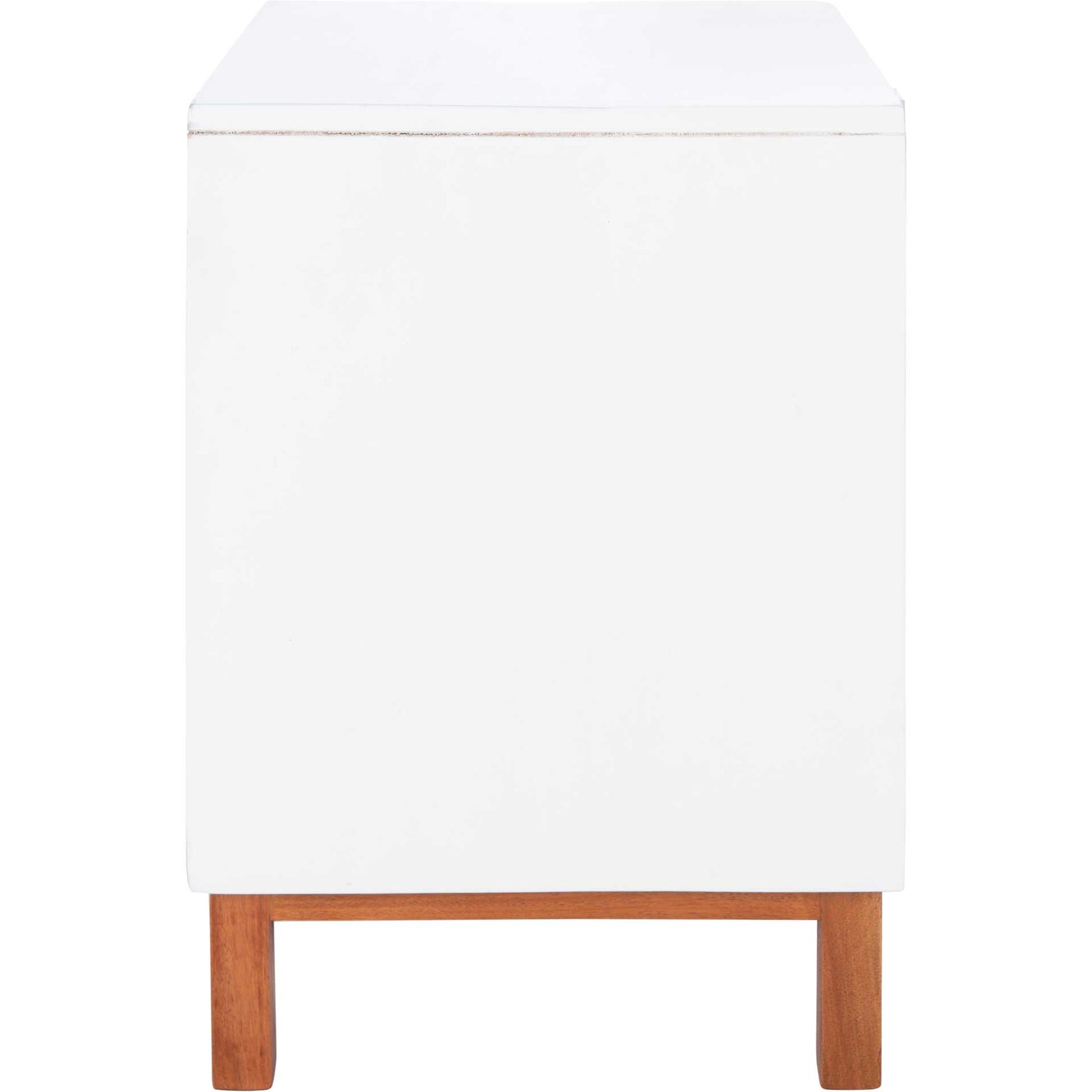 Erin 2 Drawer Nightstand White/Natural