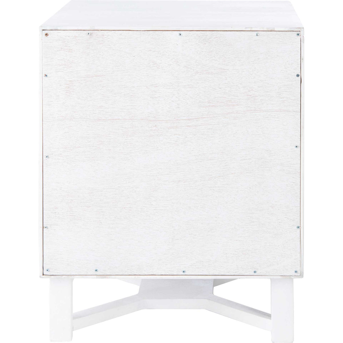 Healy 2 Drawer Nightstand White/Natural