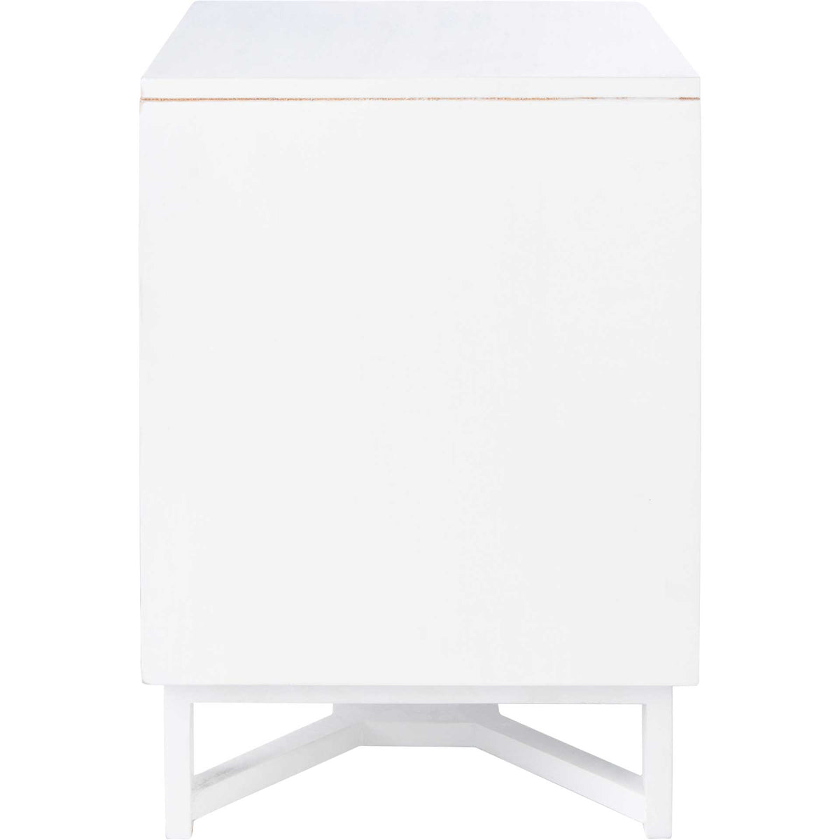 Healy 2 Drawer Nightstand White/Natural
