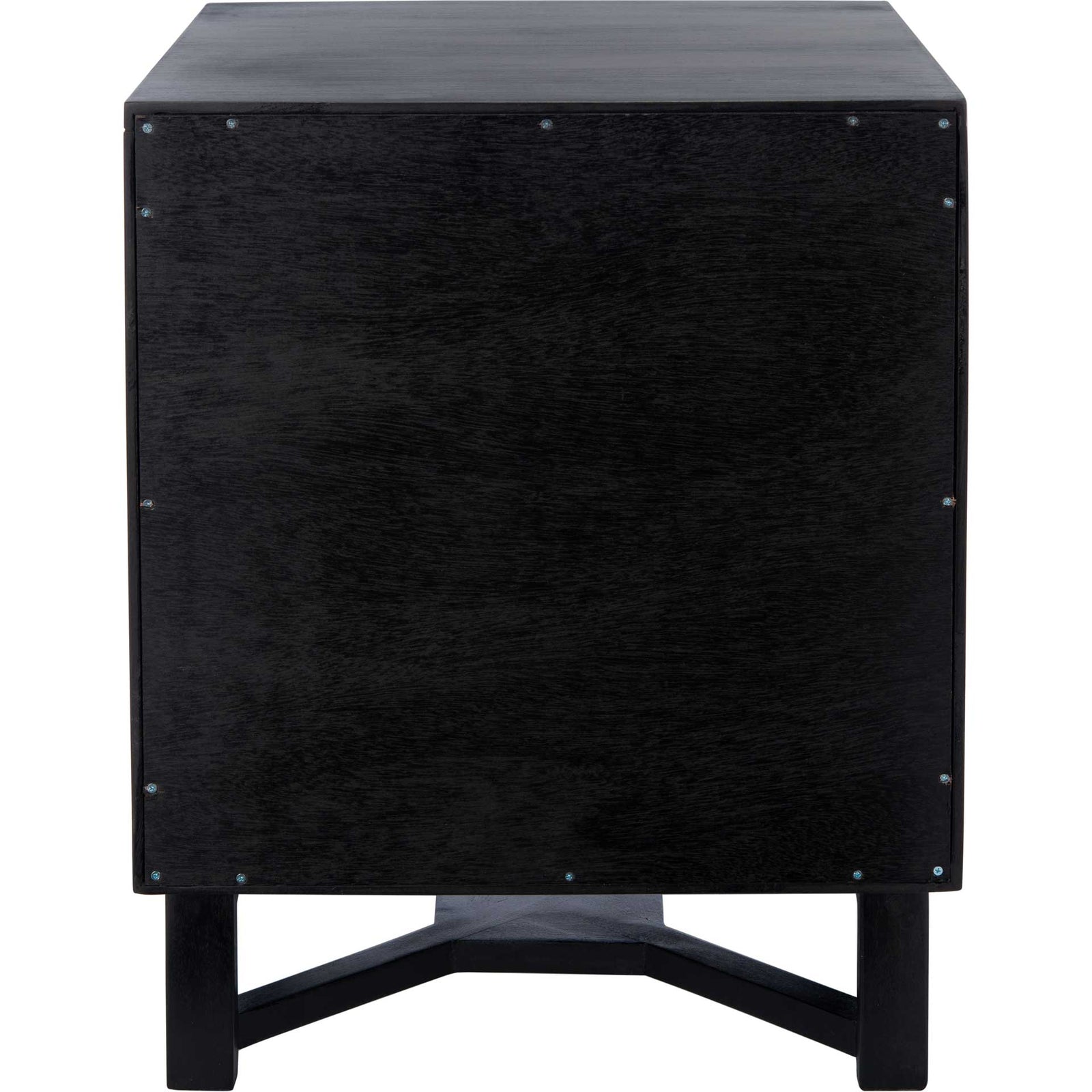 Healy 2 Drawer Nightstand Black/Natural