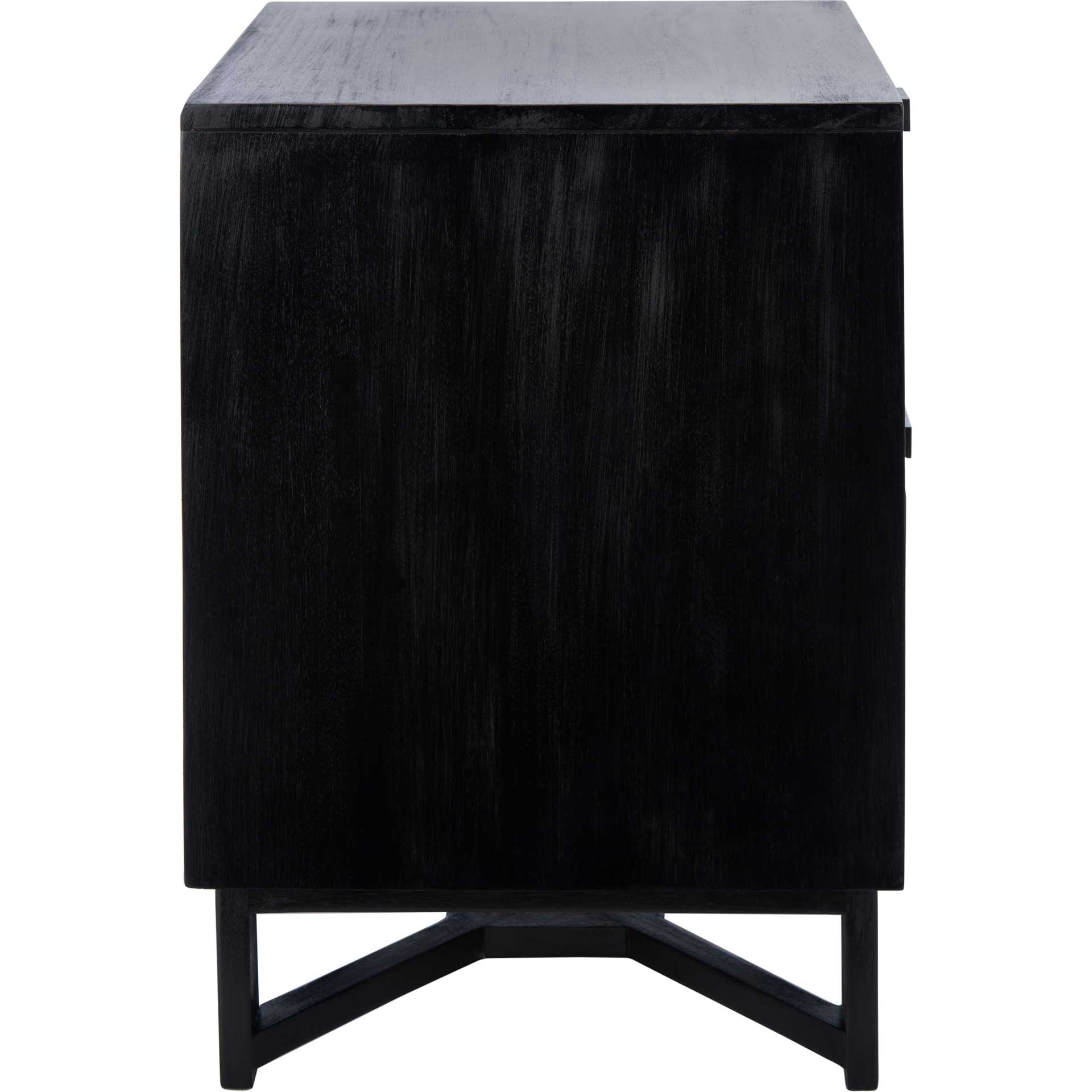Healy 2 Drawer Nightstand Black/Natural